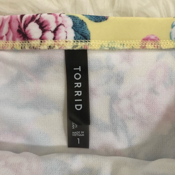 Torrid yellow and pink flamingos bikini, Sz. 1X - Picture 7 of 8